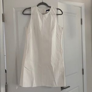 J. Crew White Denim Shift Dress